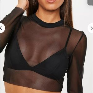 Mesh Crop Top